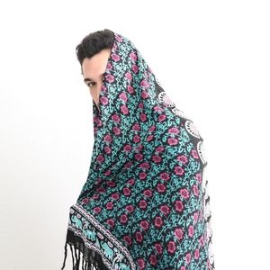 *SOLD* Authentic Indonesian Sarong (Blue/Pink)